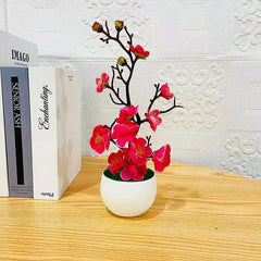 Artificial Plants Bonsai Small Tree Simulation Pot Plants Fake Flowers Table Potted Ornaments Home Decoration Hotel Garden Decor