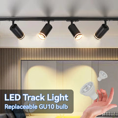 Room Decor GU10 Track Light Led Home Appliance Kitchen Spotlight Fixture Clothing Store Shop Rail Set Track Ceiling Spot Lights
