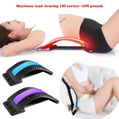 Waist Support Magnetotherapy Multi-Level Adjustable Back Massager Stretcher Waist Neck Fitness Lumbar Cervical Spine Support