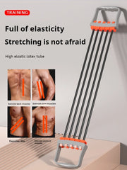 Fitness Full Body Workout Set Chest Expander Removable Resistance Bands Pilates Push Ups Muscle Training Strengthen Exercise