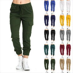Fashion Women Baggy Joggers Pants Casual Communte Female Chic Straight Cargo Pant Elastic High Waist Elegant Oversized Trousers