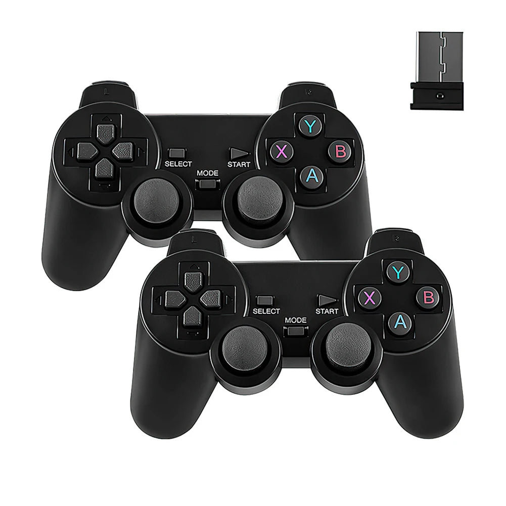 2.4G Wireless Game Joystick Gamepad with Receiver Home TV Mini Game Console Controller Battery Operated Compatible with M8/ D90