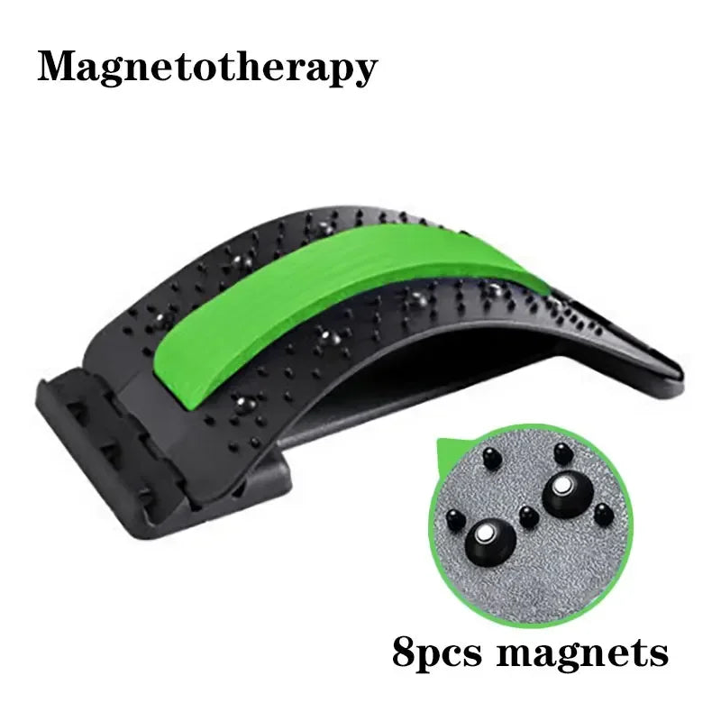 Waist Support Magnetotherapy Multi-Level Adjustable Back Massager Stretcher Waist Neck Fitness Lumbar Cervical Spine Support