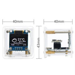 MINI Weather Clock ESP8266 WIFI Digital Clock DIY Soldering Kit Electronic Multifunctional Weather Station