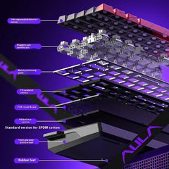 Aula Win60 Win68 He Magnetic Switch Keyboards 8K Gaming Mechanical Keyboard Wired Esports RGB Light Hot-Swap For Pc Gamer Gift