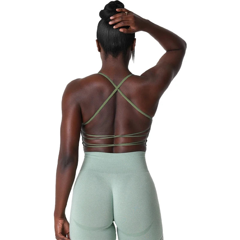 Invincible Seamless Bra Spandex Woman Fitness Elastic Breathable Breast Enhancement Leisure Sports Underwear Yoga bra