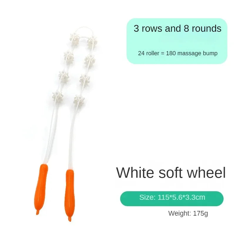 Back Stripe Massager Roller Household Handheld Ball Massager Back Trainer Massage and Relaxation Roller Fitness Accessories