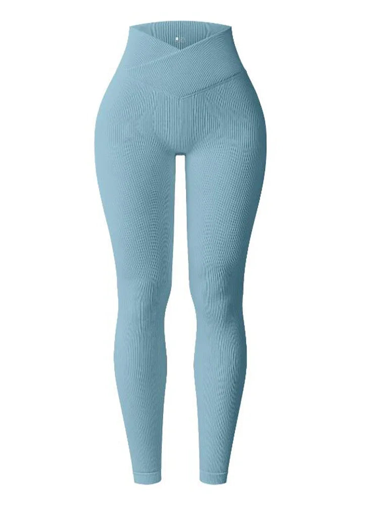 OQQ Hot Selling V Waist Fitness Pants Buttock Lifting Women Workout Leggings