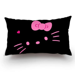 Hello Kitty Pillow Covers Cartoon Sofa Decorative Home Double-sided Printing Short Plush Cute Cushion Cover