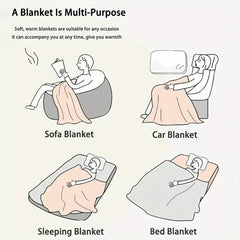 Gifts for Lovers, Sofa Bed Camping Travel Blanket Pink Heart Print Blanket Boyfriend Girlfriend Home Decoration Tapestry