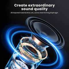 NEWMSNR Wireless Bluetooth5.3 Headphones Over Ear Hifi Stereo Headset True Sports With Earphones TF/AUX Music Player with HD Mic