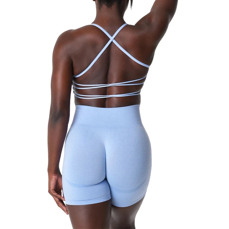 Invincible Seamless Bra Spandex Woman Fitness Elastic Breathable Breast Enhancement Leisure Sports Underwear Yoga bra