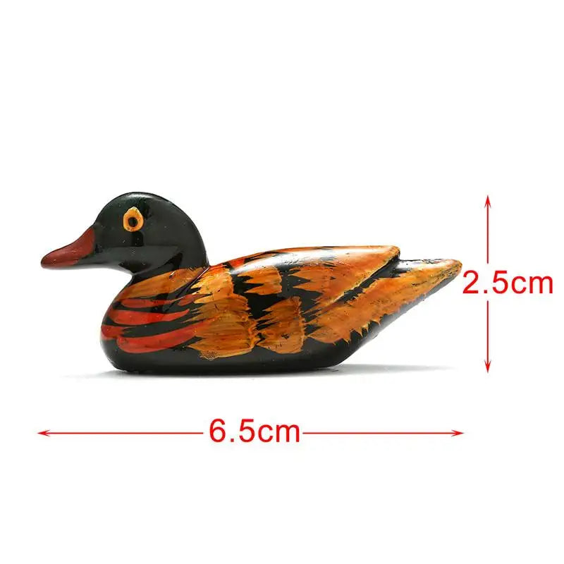Resin Pair of Mandarin Ducks Chopstick Holder for Home Decoration Feng Shui Craft Display Ornament