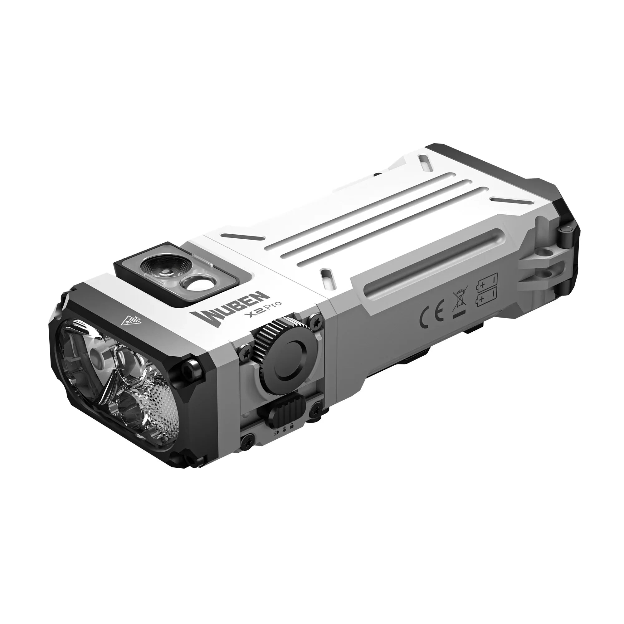 WUBEN X2 PRO Type-C Rechargeable EDC Flashlight 1500Lumens With 2*920mAh Battery Pocket Clip and Magnetic Tail Troch Lantern