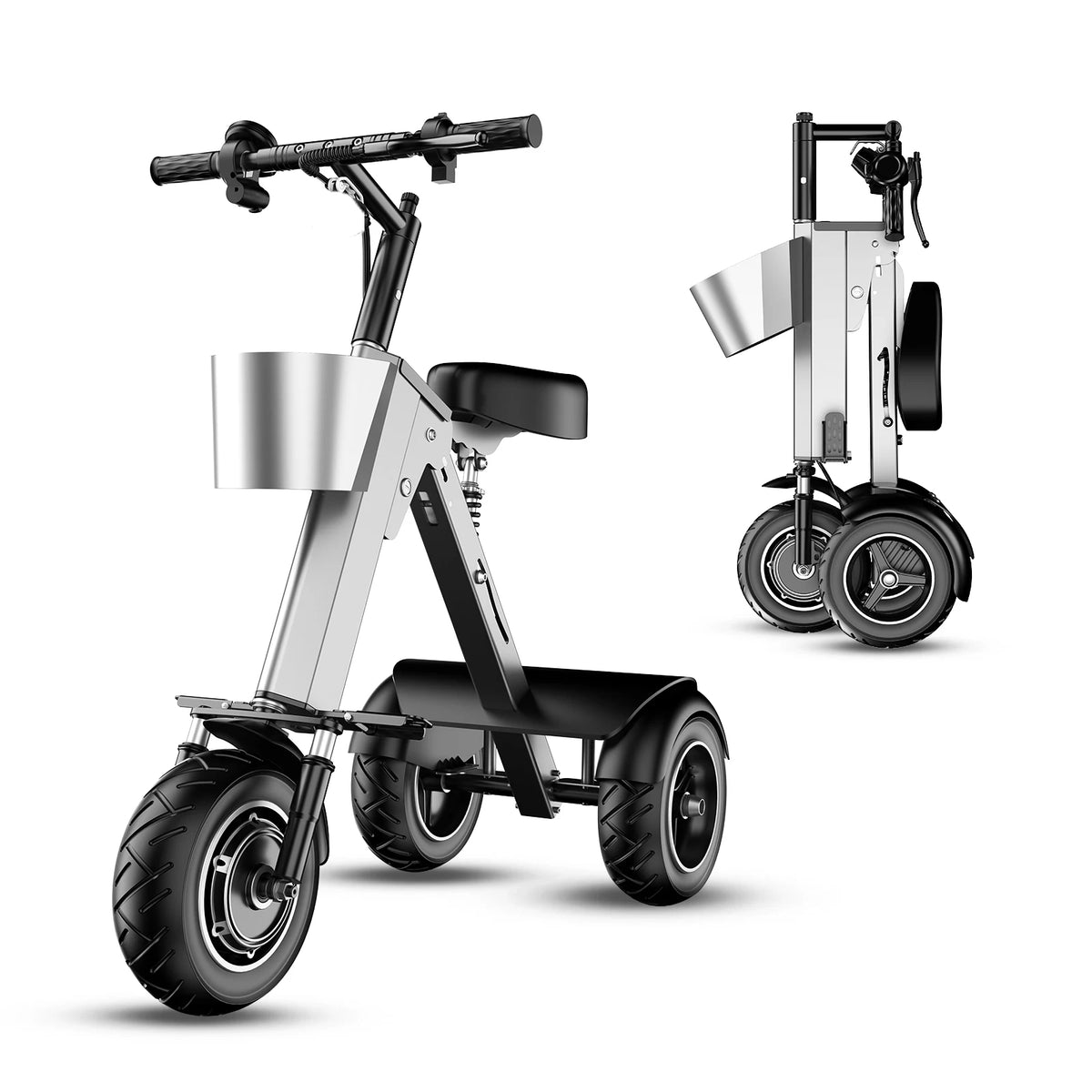 Electric Tricycle For Adult Women Small And Portable 3 Wheels Electric Scooter For Man Mini Folding Elderly Mobility Scooter