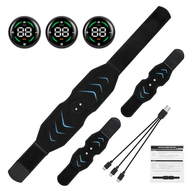 Waist Abdominal Muscle Stimulator EMS Body Abs Slimming Belt Vibration Fitness Belts Weight Loss Arm Leg Workout Equiment