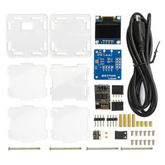 MINI Weather Clock ESP8266 WIFI Digital Clock DIY Soldering Kit Electronic Multifunctional Weather Station