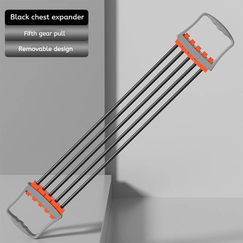 Fitness Full Body Workout Set Chest Expander Removable Resistance Bands Pilates Push Ups Muscle Training Strengthen Exercise