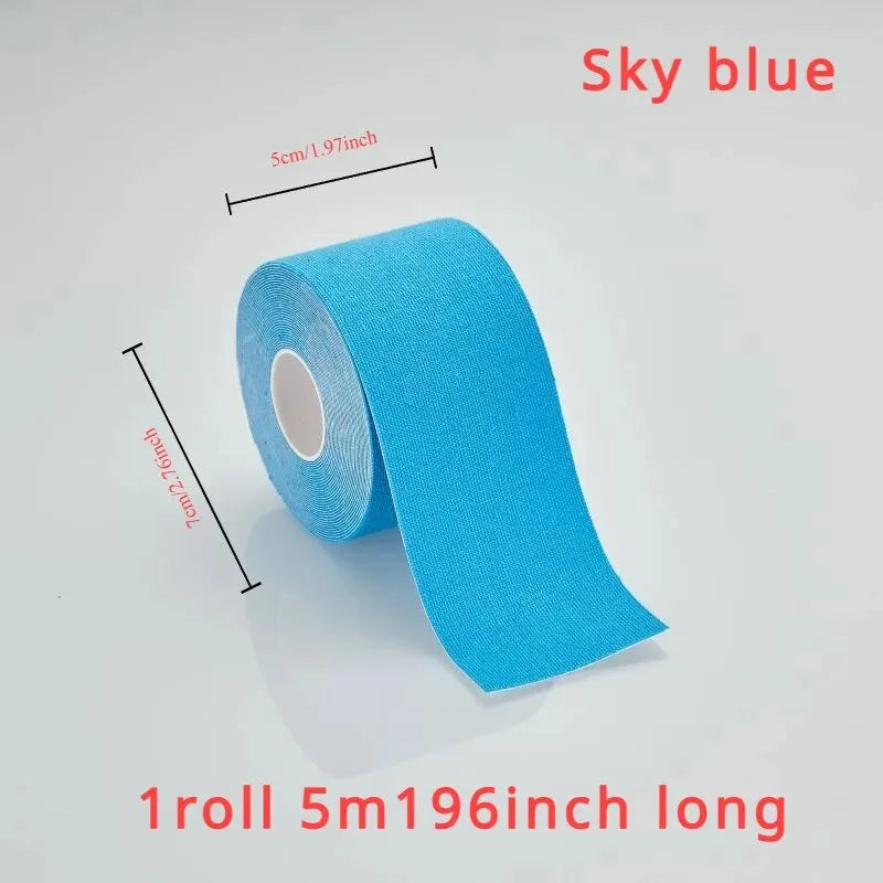 Sports Tape Muscle Patch Width 5cm1.97inch Length 5m196inch Lift Chest Tape Anti Sagging Knee Elbow Stretch Fitness Brace