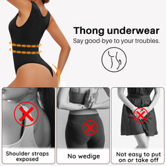 Seamless Shapewear Bodysuit for Women Body Shaper Thong Body Shaping Sculpting Breast Slimming Wide Shoulder Straps Shapers New