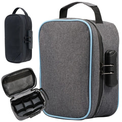 Portable Smell Proof Storage Bag Cigarette Smoking Pipe Bag Combination Lock Safe Odor Proof Case Containers for Home Travel NEW
