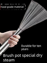 Creative Kitchen Utensils For Home Complete Canteen Stainless Steel Long Handle Marvelous Pot Cleaning Accessories Practical Living Utensils Small Supplies