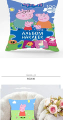 Peppa Pig Cartoon Page George Family Cute Print Home Sofa Throw Pillow Car Cushion Throw Pillow Cover 45x45cm Birthday Gift