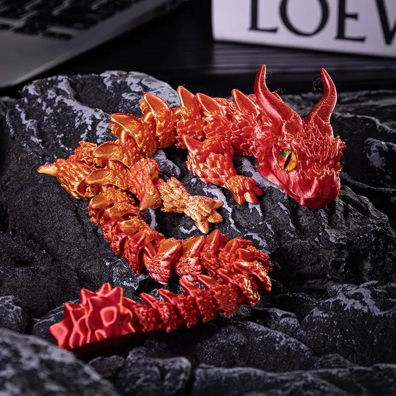 New 3D Print Akatsuki Magic Dragon Model Multi-joint Movable Creative Table Home Decoration Desk Ornament Toy Gift