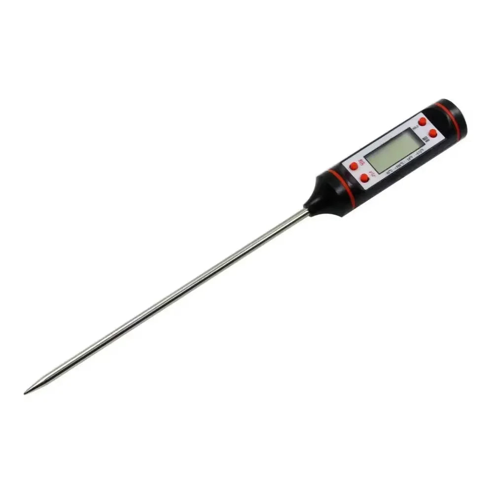 Digital Food Thermometer, Electronic Probe with LCD Display for Kitchen, Baking, Cooking & Grill, Liquid Temperature Meter
