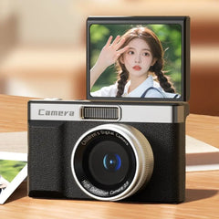 2.4' Screen 1080P HD Digital Camera Anti-Shake 8x Zoom Photography Video Camcorder Autofocus 180°Flip Screen