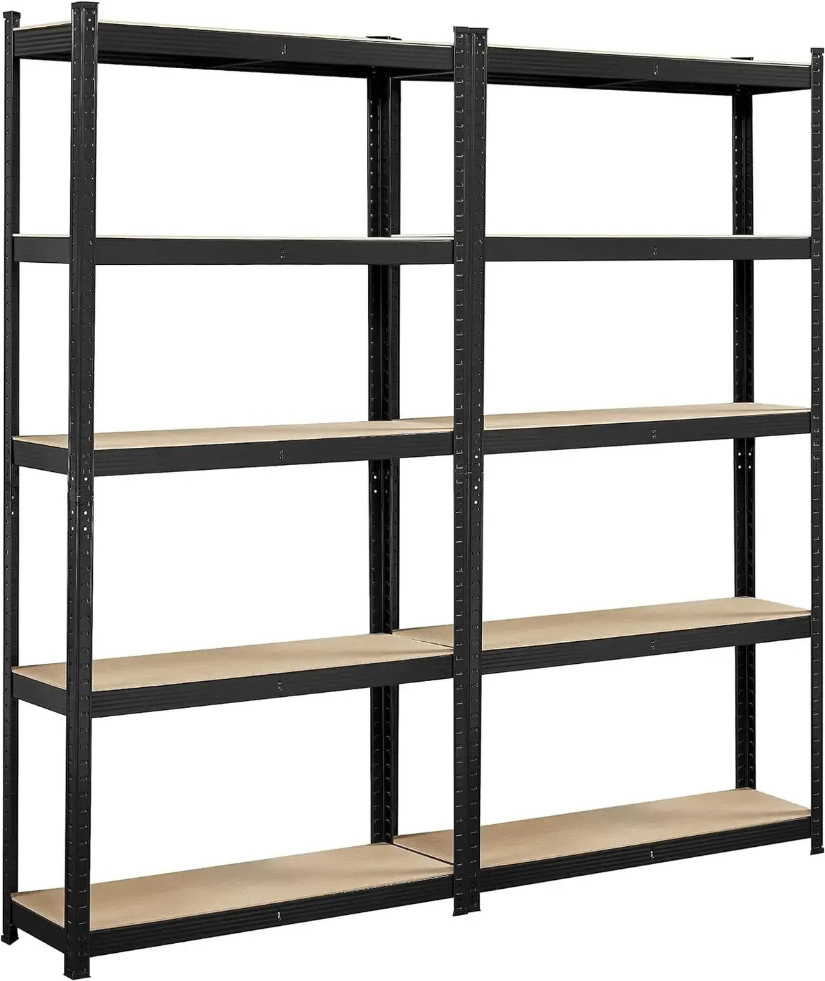 2/4pc 5Tier Adjustable Metal Shelving Unit Utility Shelves Garage Storage Racks for Warehouse Garage Pantry Kitchen,35.5x12x71in