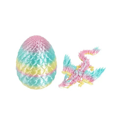 3D Printed Gradient Wings Flying Dragon Egg Set New Year Gift 2025 Decoration Christmas Decorations 2025 Home Office Ornaments