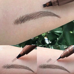 4 Point Eyebrow Pencil Maquillajes Para Mujer Waterproof Liquid Eyebrow Pen Makeup Long Lasting Cosmetic Microblade Brow Pencil