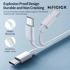 20W PD Charger For iPhone 15 12 14 16 Pro Max USB C Fast Charger For iPhone 16 Plus XR X XS MAX iPad AirPods Fast Charging Cable