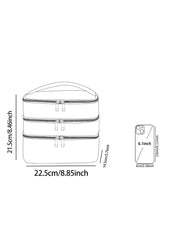 1Pc, Black Cat Pattern 3-Layer Cosmetic Bag, Multi-Functional Makeup Management Bag, Bathtub Shower, Wallet, Portable Cosmetics, Lipstick, Brush, Skin Care Organizer 1Pc, Starry Sky Pattern 3-Layer Cosmetic Bag, Multi-Functio