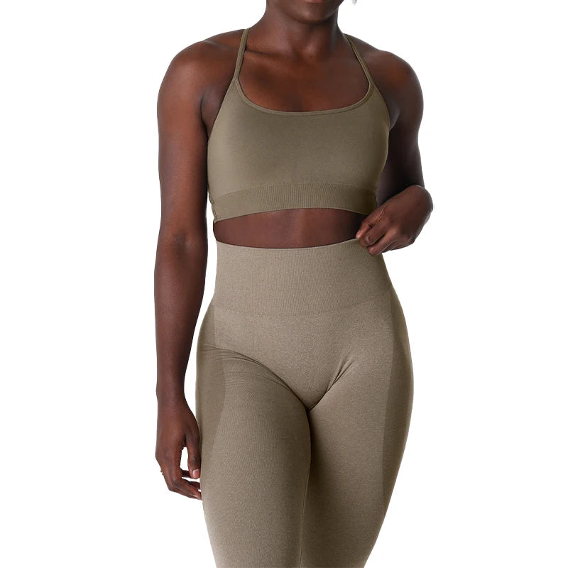 Invincible Seamless Bra Spandex Woman Fitness Elastic Breathable Breast Enhancement Leisure Sports Underwear Yoga bra