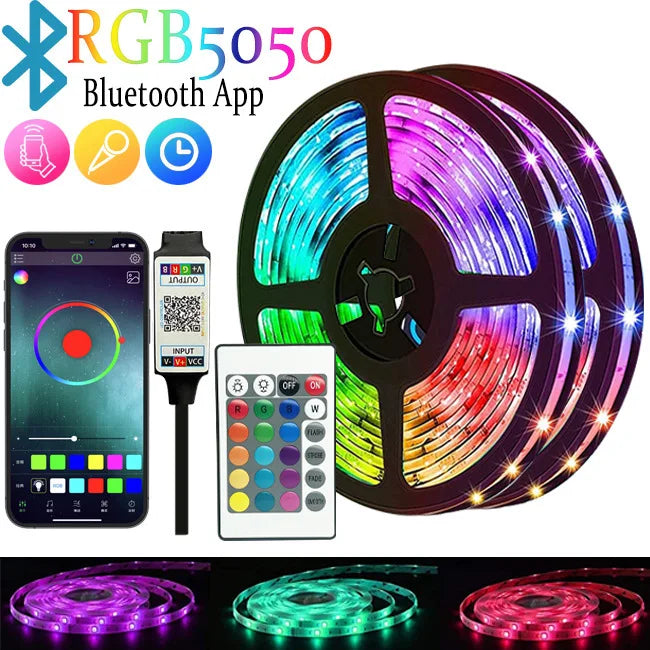 LED Strip Lights RGB 3535 ,5V 1M-30M,16 million colors, RGB , Led Strip Lighting Music Sync, Color Changing for Party Home